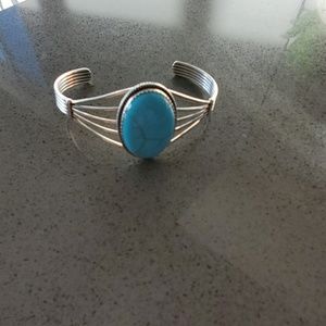 Sterling Turquoise Cuff Bracelet